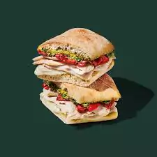 Turkey, provolone & pesto on Ciabatta 7 turkey provolone pesto on ciabatta
